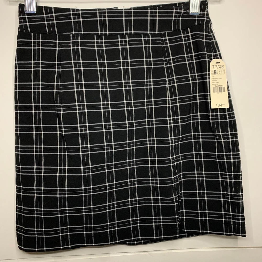 GARAGE PLAID SKIRT